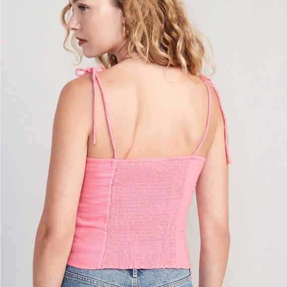 SOLD ✂️ NWOT Linen Blend Crop Top - Picture 8 of 9